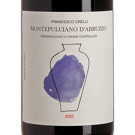 Francesco Cirelli Montepulciano d’Abruzzo DOC Amphora 2022 Label