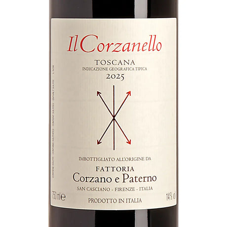 Corzano e Paterno Il Corzanello Rosso IGT 2025 Label