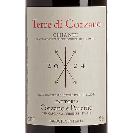 Corzano e Paterno Terre di Corzano Chianti DOCG 2024 Label