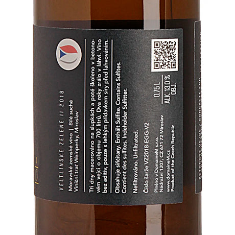 DomaineM - Roman Popp Grüner Veltliner II Betonei 2018 Back