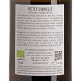 Domaine de l'Enclos Petit Chablis AOC 2025 Back