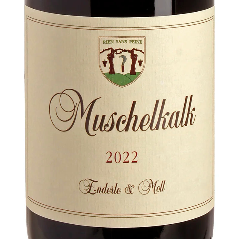 Enderle & Moll Pinot Noir Muschelkalk 2022 label