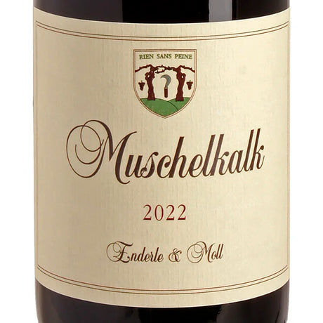 Enderle & Moll Pinot Noir Muschelkalk 2022 label