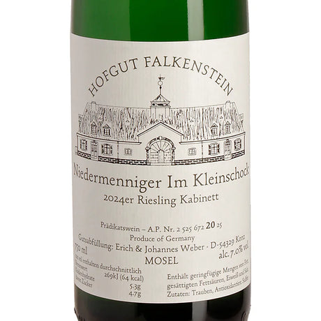Hofgut Falkenstein NIEDERMENNIGER IM KLEINSCHOCK Riesling Kabinett 2024 Label