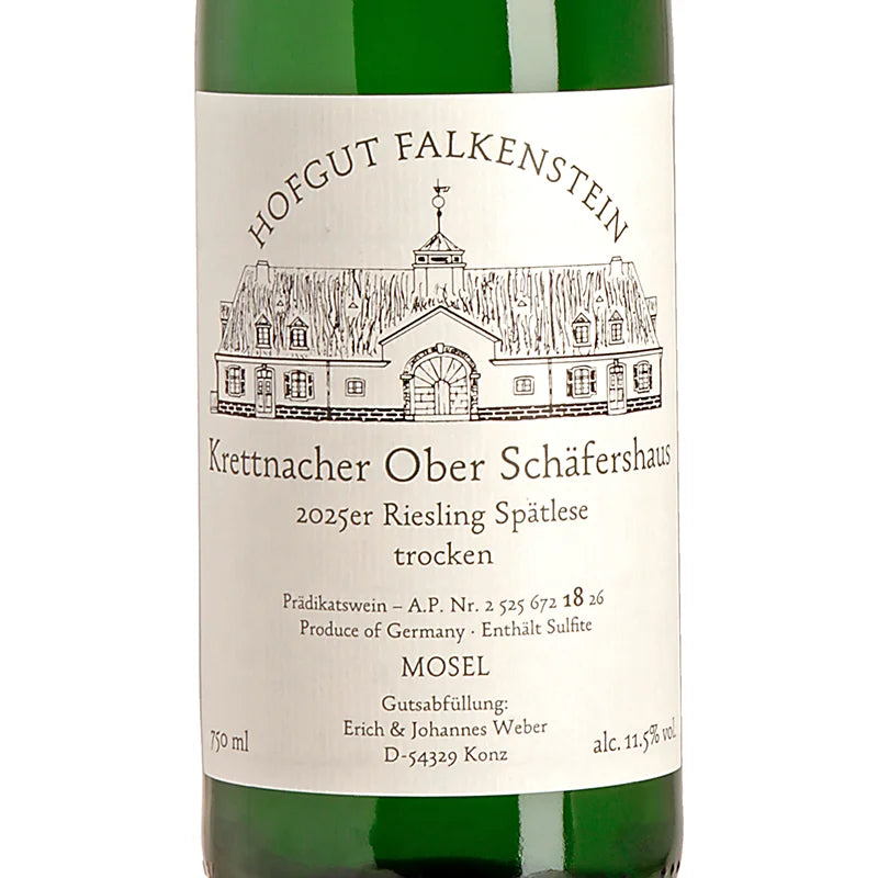 Hofgut Falkenstein KRETTNACHER OBER SCHÄFERSHAUS Riesling Spätlese trocken 2025 Label