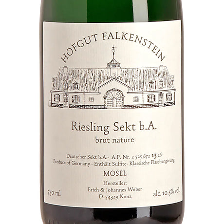 Hofgut Falkenstein Riesling Sekt Brut Nature Label