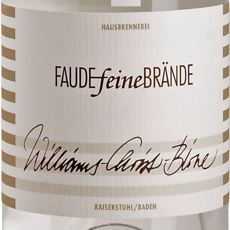 FAUDEfeineBRÄNDE Williams-Christ-Birne Label