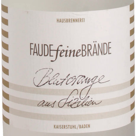 FAUDEfeineBRÄNDE TAROCCO CATANIA Blutorange aus Sizilien Label