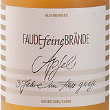 FAUDEfeineBRÄNDE Apfel 3 Jahre im Fass gereift Label