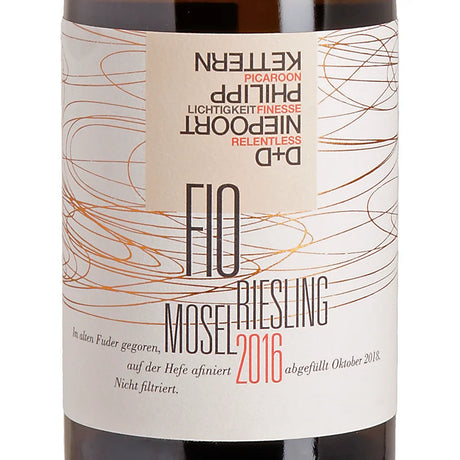 FIO Wines FIO Riesling trocken 2016 label