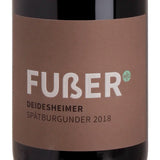 Weingut Fußer Deidesheimer Spätburgunder Ortswein trocken 2018 Label