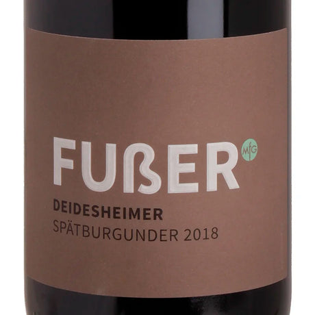Weingut Fußer Deidesheimer Spätburgunder Ortswein trocken 2018 Label