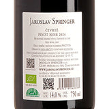 Jaroslav Springer Ctvrte Pinot Noir 2024 Back