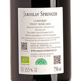 Jaroslav Springer Lumperky Pinot Noir 2024 Back