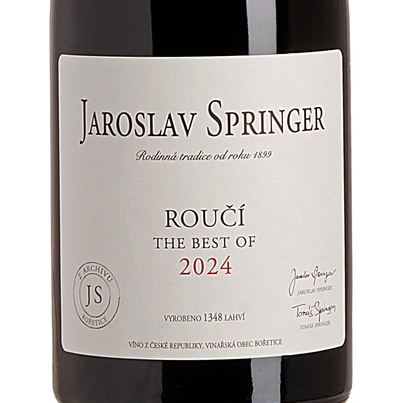 Jaroslav Springer Rouci The Best of Pinot Noir 2024 Label