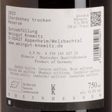 Knewitz Chardonnay Réserve trocken 2023 Rück