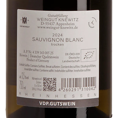 Knewitz Sauvignon Blanc VDP.Gutswein 2024 Back