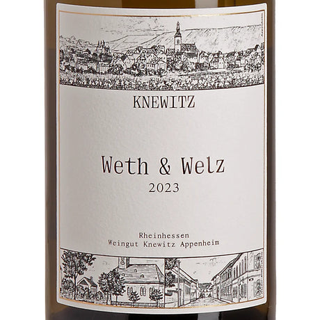 Knewitz WETH & WELZ Weisser Burgunder & Chardonnay trocken 2023 label
