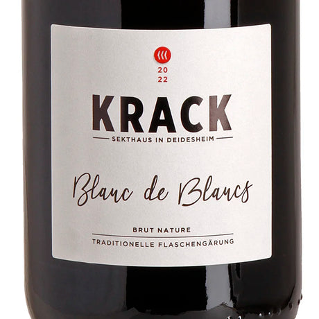 Krack Sekthaus Blanc de Blancs Brut Nature 2022 label