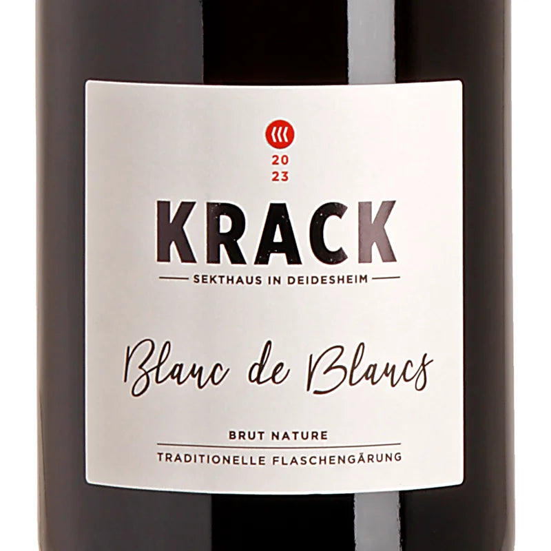 Krack Sekthaus Blanc de Blancs Brut Nature 2023 Label