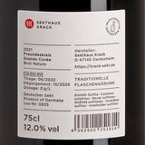 Krack Sekthaus Freundeskreis Grand Cuvée Brut Nature 2021 Back