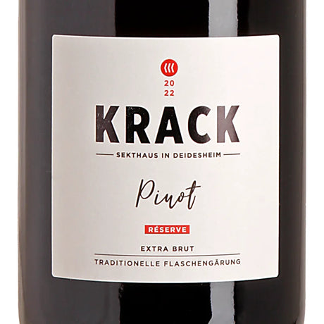Krack Sekthaus Pinot Réserve Extra Brut 2022 Label