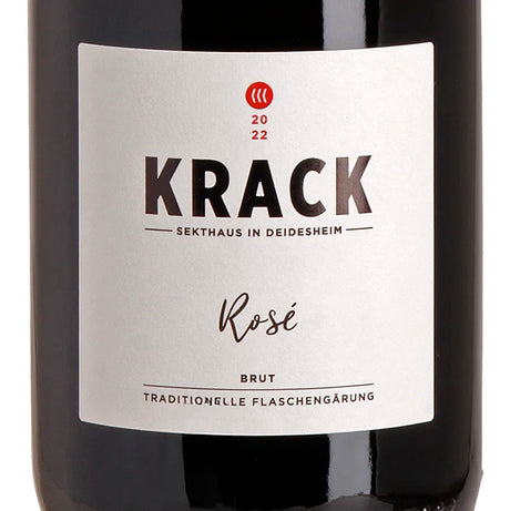 Krack Sekthaus Rosé Brut 2022 Label