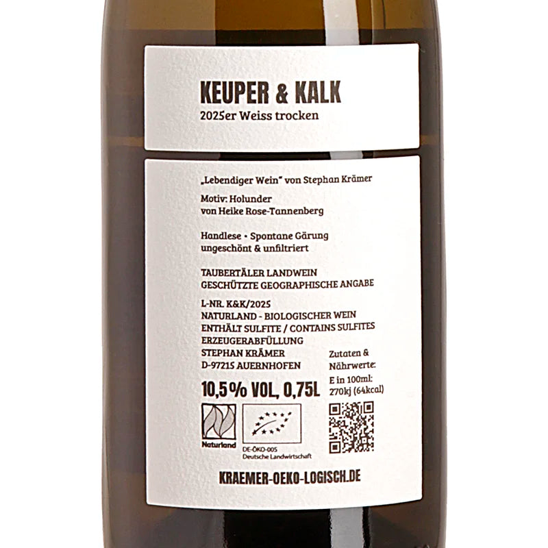 KRAEMER Ökologischer Land- & Weinbau Keuper & Kalk 2025 Back