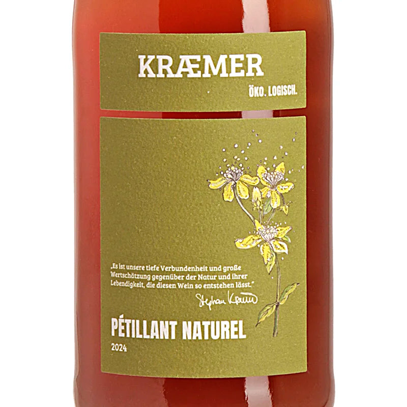 KRAEMER Ökologischer Land- & Weinbau Petillnat Naturel Rosé-Weiss 2024 Label