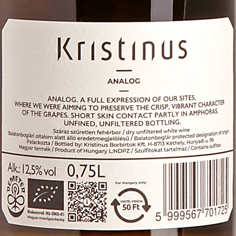 Kristinus Analog NV Back