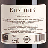 Kristinus Olaszrizling 2022 Back