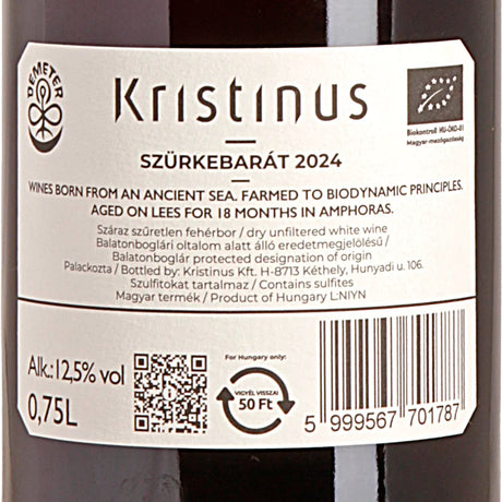 Kristinus Szürkebarat 2024 Back