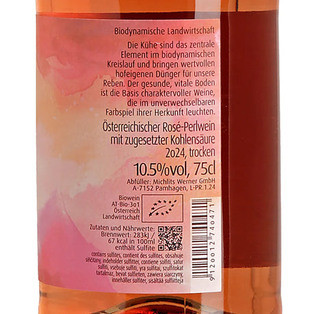 Meinklang Prosa Rosé Perlwein 2024 Back