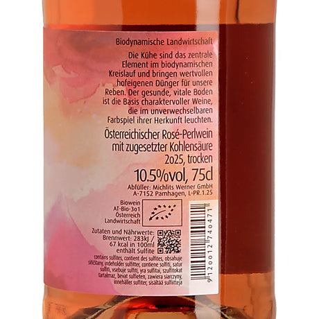 Meinklang Prosa Rosé Perlwein 2025 Back
