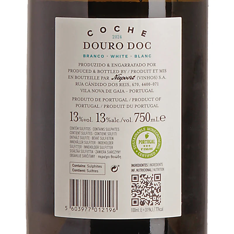 Niepoort Coche Branco Douro DOC 2024 Back