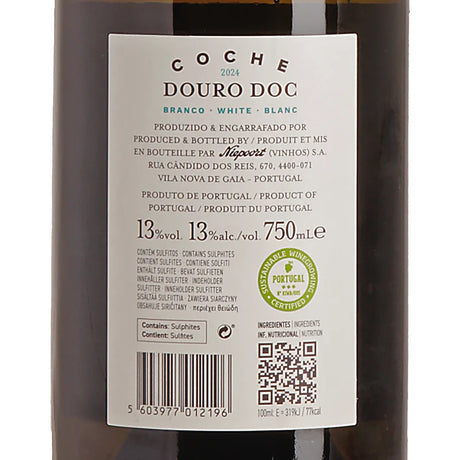 Niepoort Coche Branco Douro DOC 2024 Back