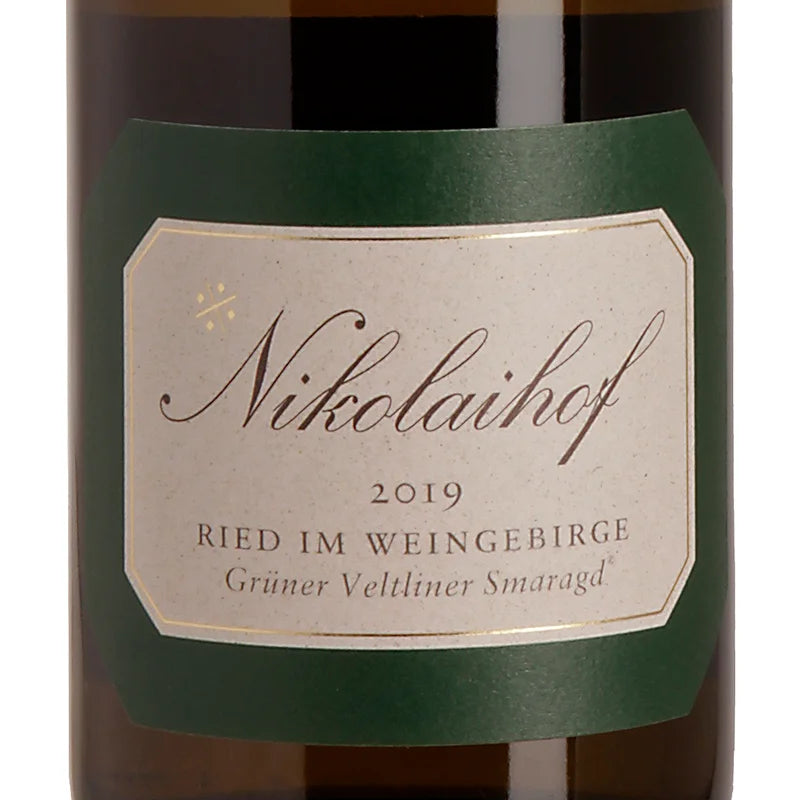 Nikolaihof IM WEINGEBIRGE Grüner Veltliner Smaragd 2019 Label