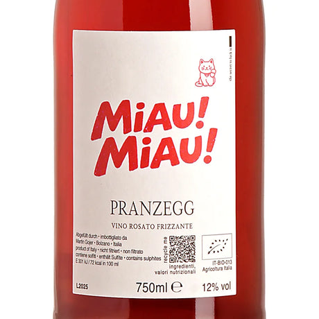 Pranzegg MIAU! Vino Rosato Frizzante L2025 Label