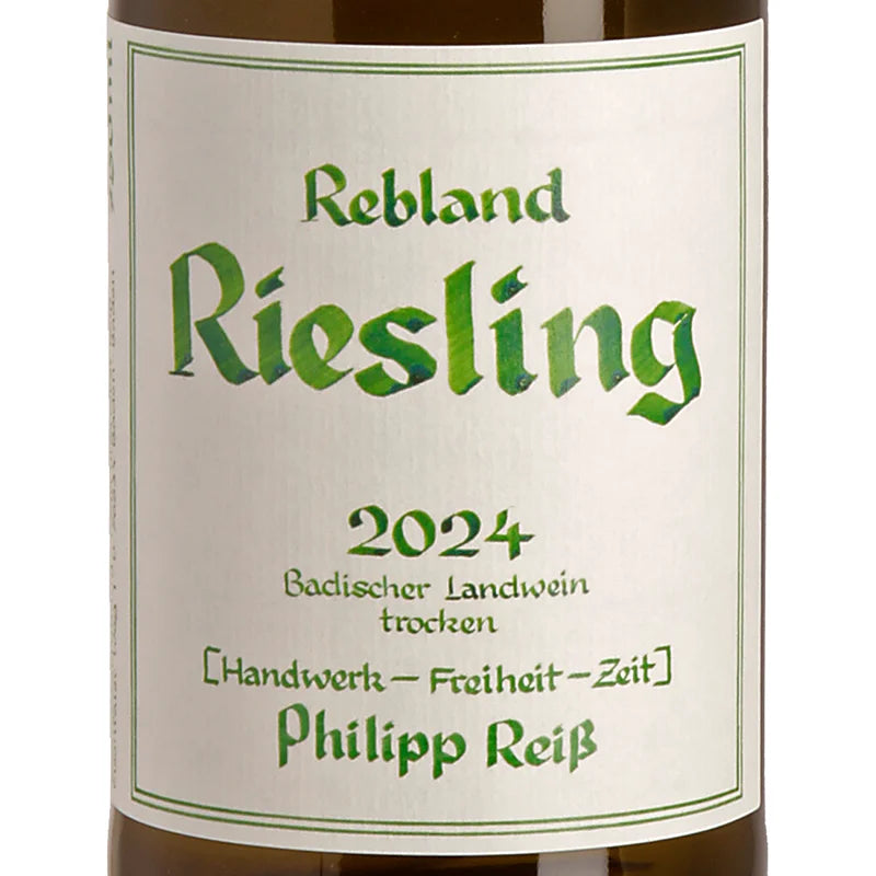 Philipp Reiß Rebland Riesling 2024 label
