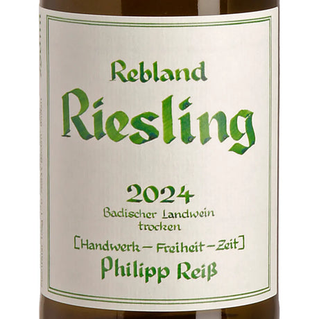 Philipp Reiß Rebland Riesling 2024 label