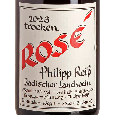 Philipp Reiß Rosé 2023 Label