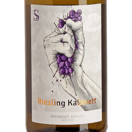 Weingut Schuh Riesling Kabinett Sachsen fruchtsüß 2024 label