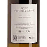 Weingut Schuh Riesling Kabinett Sachsen fruchtsüß 2025 neu back