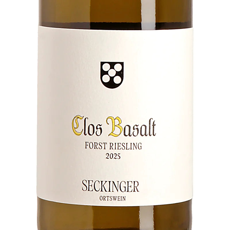 Seckinger Clos Basalt Forst Riesling trocken 2025 Label