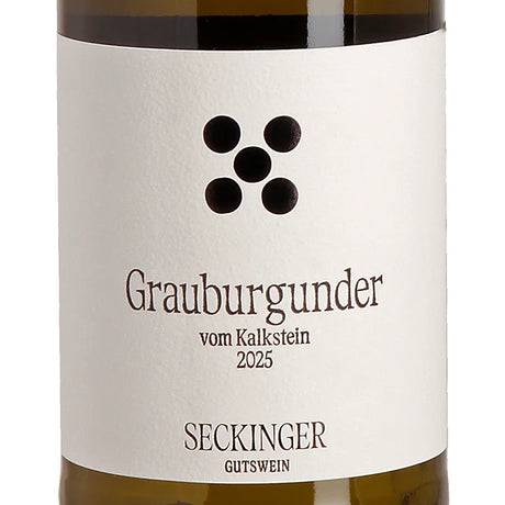Seckinger Grauburgunder vom Kalkstein 2025 label