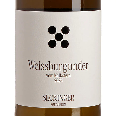 Seckinger Weißburgunder vom Kalkstein trocken 2025 Label