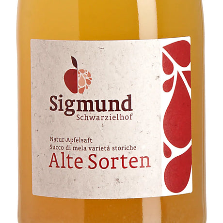 Sigmund - Schwarzielhof Natur-Apfelsaft Alte Sorten Label