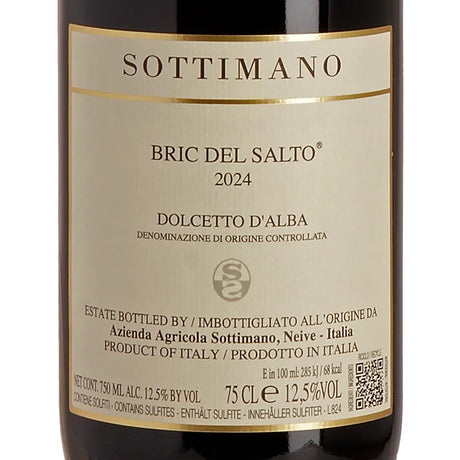 Sottimano Bric Del Salto Dolcetto d'Alba DOC 2024 Label