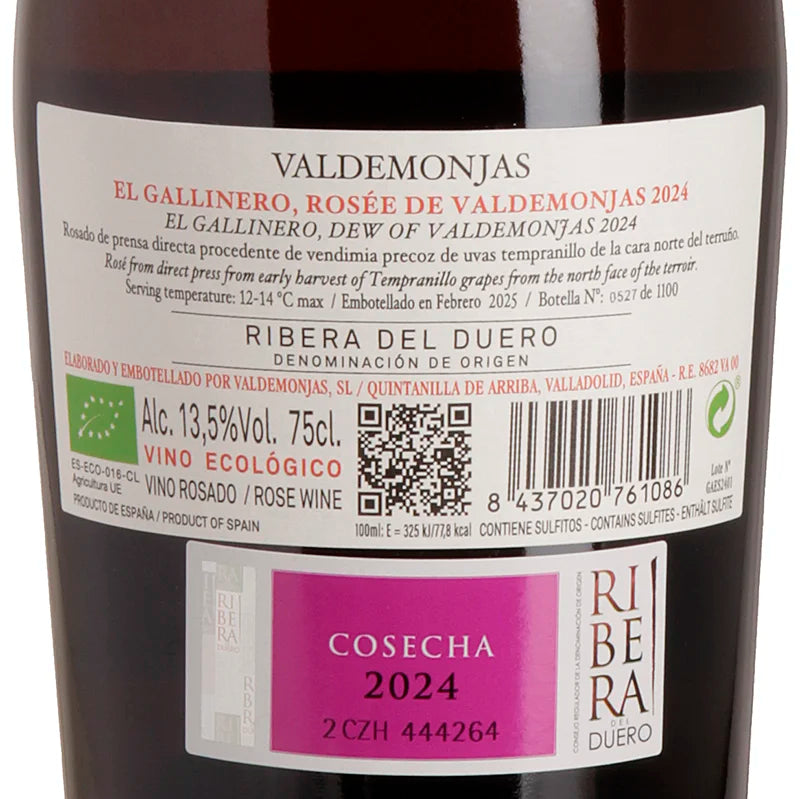 Valdemonjas El Gallinero Rosée de Valdemonja 2024 Rück