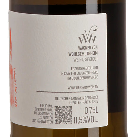 Wagner von Wohlgemuthheim Emilia Riesling Kabinett trocken 2025 Back